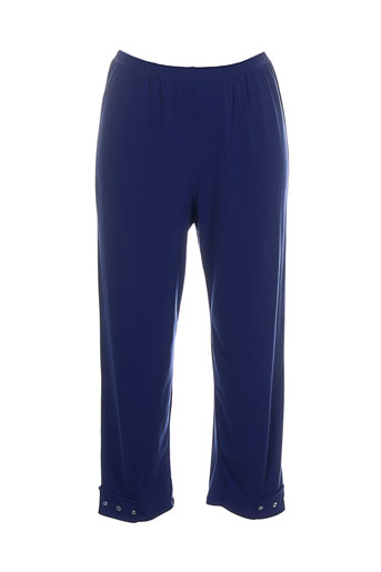 telmail pantalons femme de couleur bleu