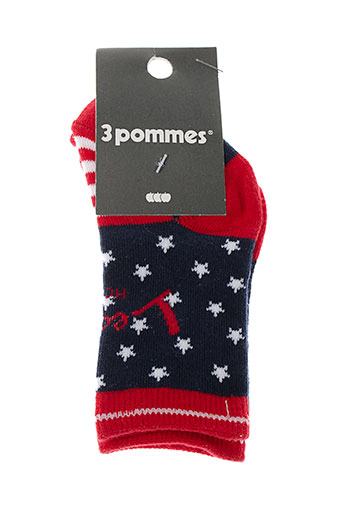 3 et pommes chaussette fille de couleur bleu (photo) 3 et pommes chaussette fille de couleur bleu (photo)