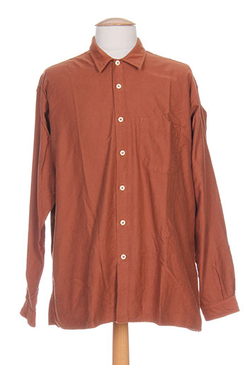 verte vallee chemises homme de couleur marron