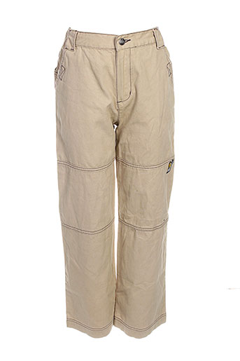 ddp pantalons garçon de couleur beige