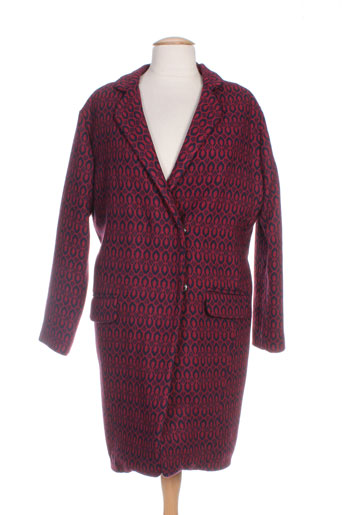 purple's manteaux femme de couleur rouge