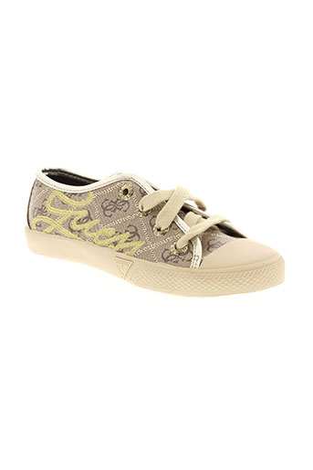 guess chaussures fille de couleur beige