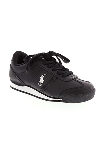 ralph et lauren baskets garcon de couleur noir