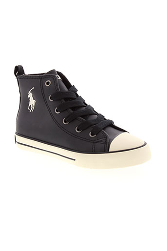 ralph et lauren baskets garcon de couleur noir