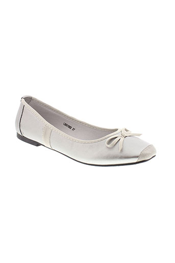 la et bottine et souriante ballerines femme de couleur gris