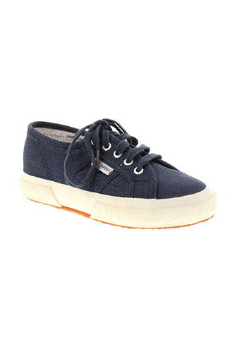 superga chaussures enfant de couleur bleu