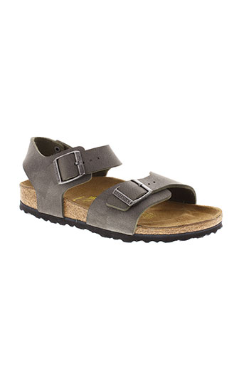 birkenstock sandales et nu et pieds femme de couleur gris