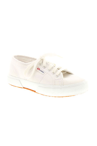 superga chaussures enfant de couleur blanc