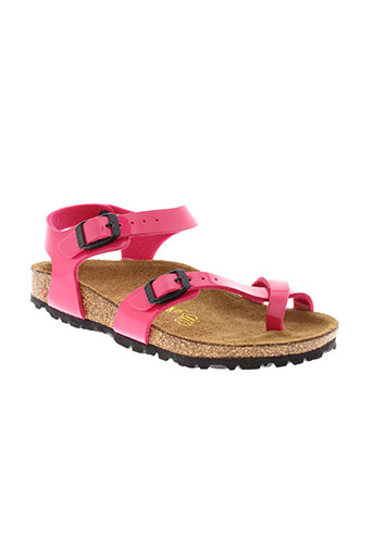 birkenstock chaussures fille de couleur rose
