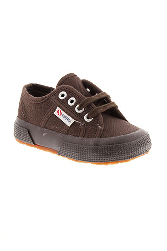 superga chaussures enfant de couleur marron