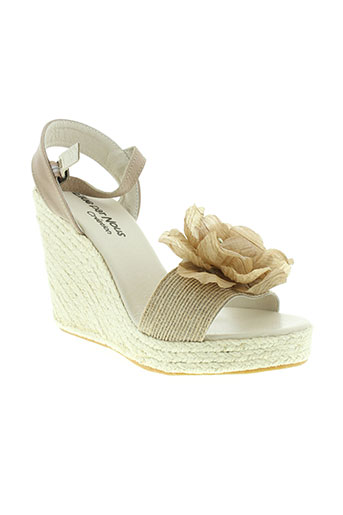 elue par nous chaussures femme de couleur beige