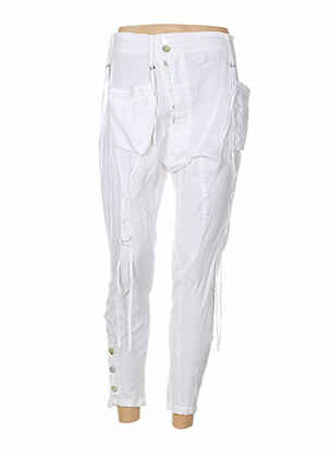 Pantalon casual blanc AKELA KEY pour femme