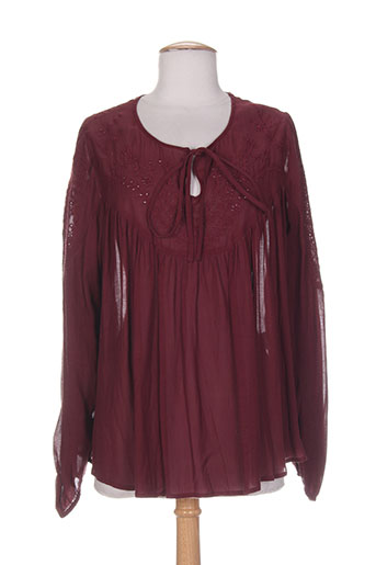 bel air t-shirts femme de couleur rouge