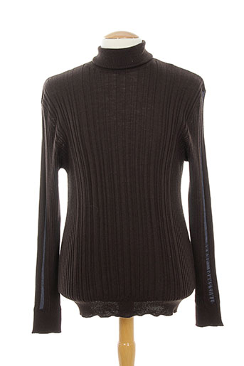 trussardi jeans pulls homme de couleur marron