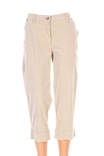 sandwich pantacourts femme de couleur beige