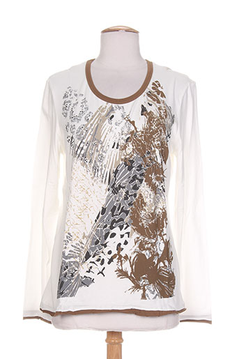 carole richard t-shirts femme de couleur blanc