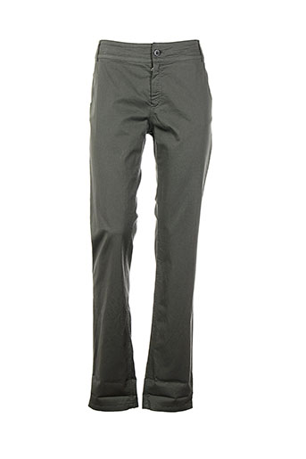 hybris pantalons femme de couleur vert