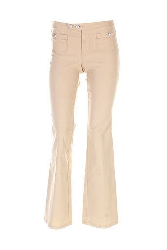 mexx pantalons femme de couleur beige