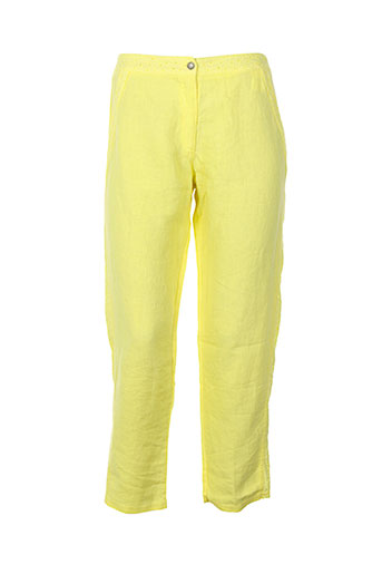 maloka pantacourts femme de couleur jaune