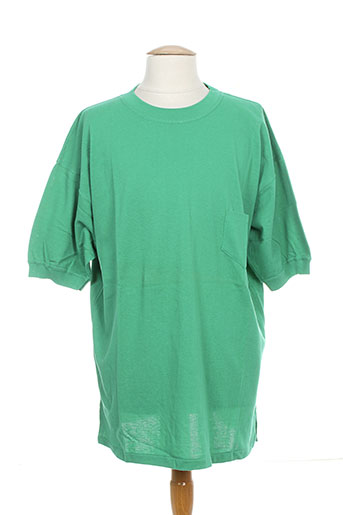 united cotton t-shirts homme de couleur vert