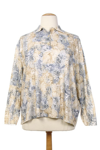 20 et 20 col et chemisier femme de couleur beige (photo) 20 et 20 col et chemisier femme de couleur beige (photo)