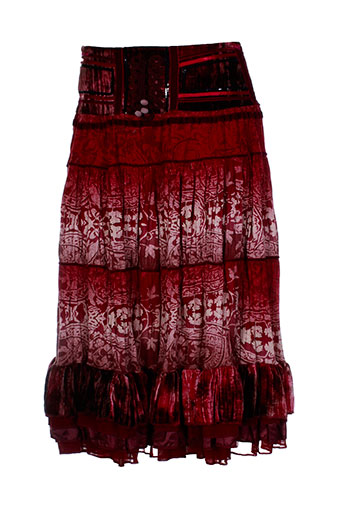 miss v jupes femme de couleur rouge