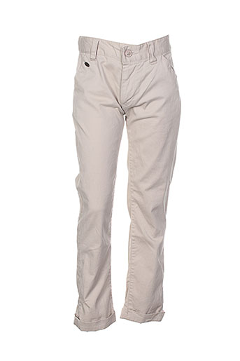 kaporal pantalons garçon de couleur beige