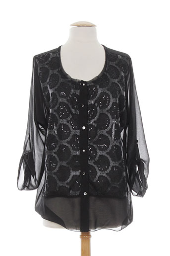 nana nucci chemises femme de couleur noir
