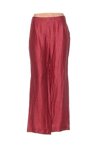 isabell pantalons femme de couleur rouge