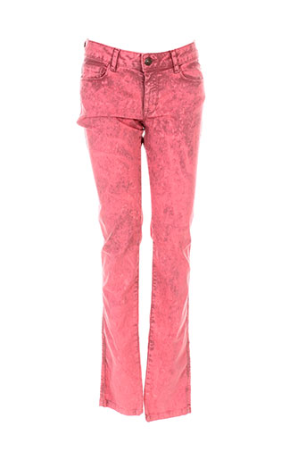 bel air pantalons femme de couleur rouge