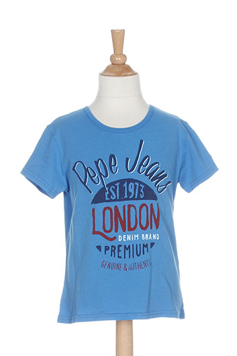 pepe jeans t-shirts fille de couleur bleu