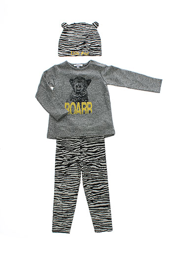3 et pommes t et shirt et pantalon enfant de couleur gris (photo) 3 et pommes t et shirt et pantalon enfant de couleur gris (photo)