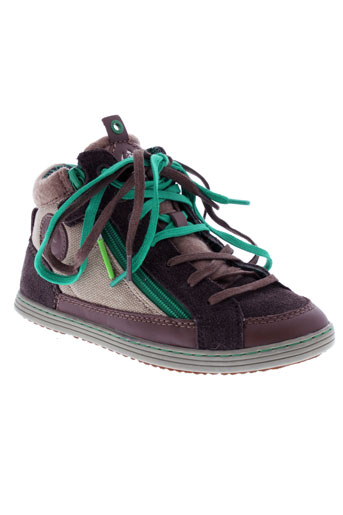 kickers chaussures garçon de couleur marron