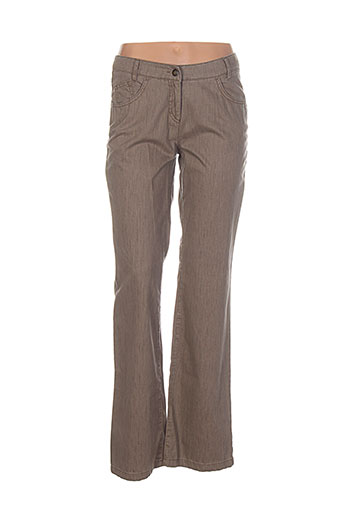 zaffiri pantalons femme de couleur marron