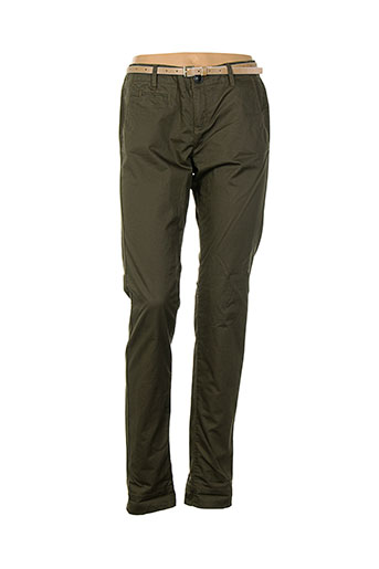 mexx pantalons femme de couleur vert