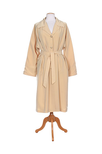 claude havrey manteaux femme de couleur beige