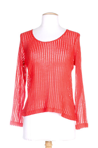lo! les filles pulls femme de couleur rouge