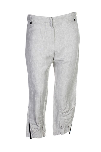 double jeu pantacourts femme de couleur gris