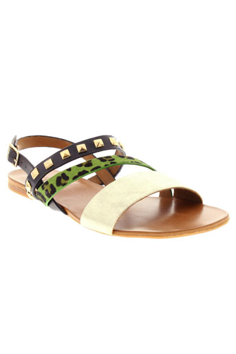 femme plus chaussures femme de couleur vert