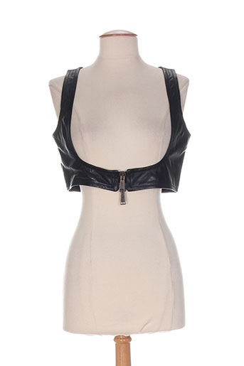 dsquared gilets femme de couleur noir