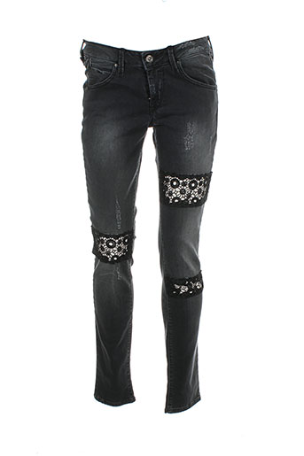 fornarina pantalons femme de couleur gris