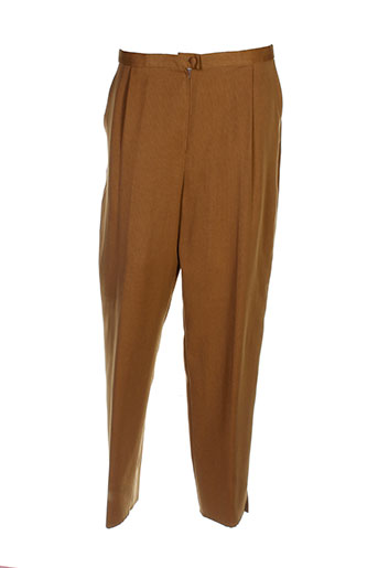 charles guitard pantalons femme de couleur marron