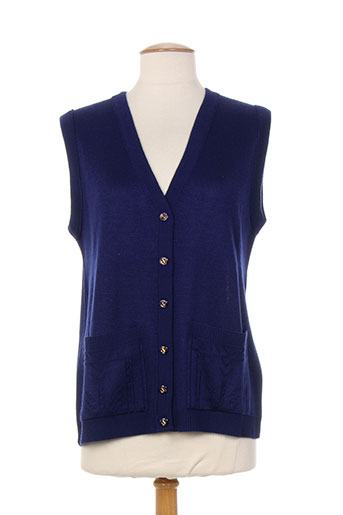 20 et 20 gilet femme de couleur bleu (photo) 20 et 20 gilet femme de couleur bleu (photo)