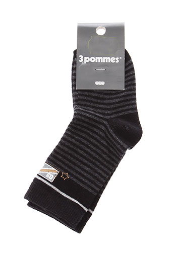 3 et pommes chaussette garcon de couleur noir (photo) 3 et pommes chaussette garcon de couleur noir (photo)