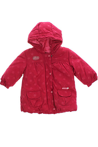 alphabet manteaux fille de couleur rouge