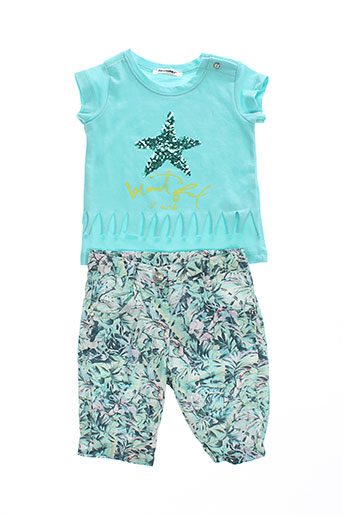 3 et pommes t et shirt et pantalon fille de couleur bleu (photo) 3 et pommes t et shirt et pantalon fille de couleur bleu (photo)