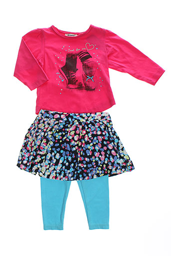 3 et pommes t et shirt et pantalon fille de couleur rose (photo) 3 et pommes t et shirt et pantalon fille de couleur rose (photo)