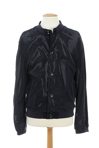 j.sebastien vassal vestes homme de couleur bleu