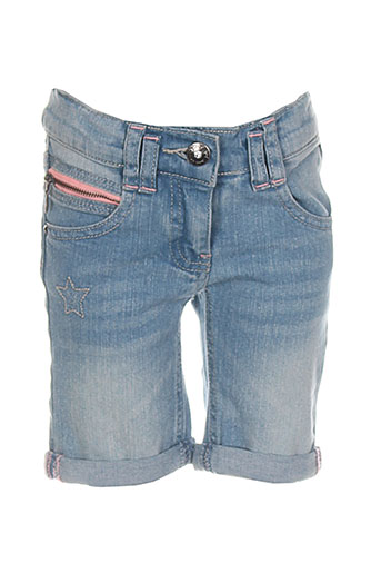 3 et pommes bermudas fille de couleur bleu (photo) 3 et pommes bermudas fille de couleur bleu (photo)