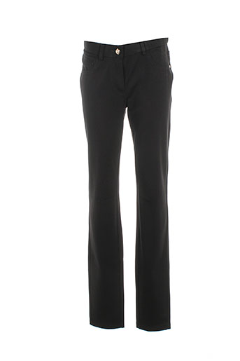 lcdn pantalons femme de couleur noir